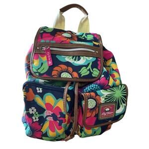 Lily Bloom Vibrant Flower Backpack
